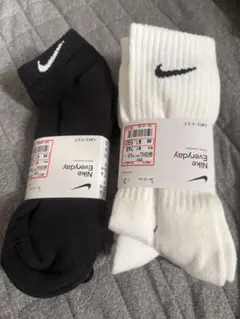 Nike ソックス 2足セット ブラック ホワイト