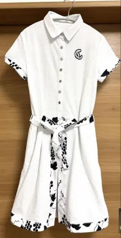 新品タグ付】ラウドマウス ゴルフワンピース ゴルフボール柄 ホワイト 