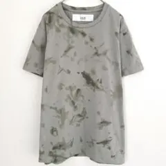 AKM Tシャツ　日本製　クルーネック　カーキ　ムラ染め　1 小さめ　トップスのサムネイル