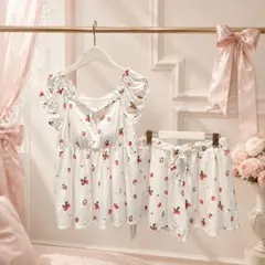 gelato pique カップ付プルオーバー＆ショートパンツ イチゴ柄のサムネイル