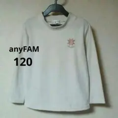 120 anyFAM 長袖 Tシャツ ロンT 長袖 カットソー ユニセックス