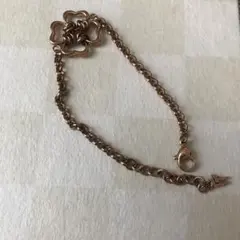 【新品未使用】フォリフォリ　クローバーブレスレット　ピンクゴールド