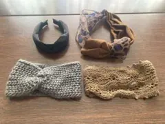 ヘアバンド　カチューシャ　4本セット