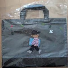 新品 ファミリア 2026AW新作 手刺繍 デニムバッグ マチ付 ハンドバッグ