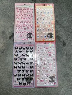 Sanrio ボンボンドロップシール 4種類セット　キティ　マイメロ　クロミ