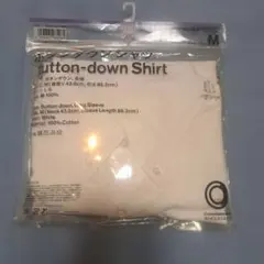 ホワイト ボタンダウンシャツ Mサイズ