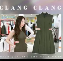 CLANG CLANG ゴルフ　ワンピース グリーン　ミニ丈　可愛い　セクシー