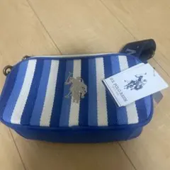 U.S. POLO ASSN. ストライプショルダーバッグ