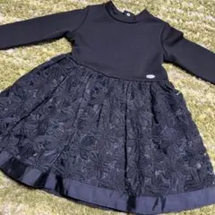 べべ　95サイズ　花柄　刺繍　ワンピース