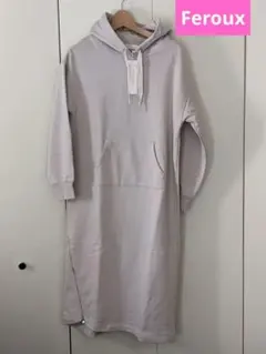 【タグ付新品】Ferouxフード付パーカーワンピロング2