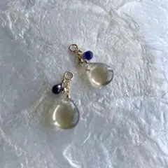 SALE k14gf イエローフローライトチャーム　天然石♡アガット好きにも