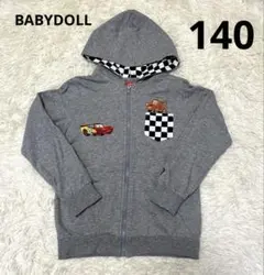 BABYDOLL ベビードール　カーズ パーカー グレー　140㎝