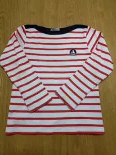 プチバトー　長袖　ロンT　カットソー　ストライプ　ボーダー　5ans108cm