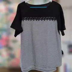 TO BE CHIC チュニック ボーダー ブラック サイズIIのサムネイル
