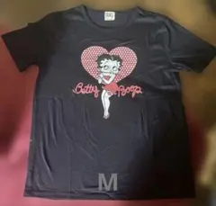 Betty Boop ベティちゃん 半袖 Tシャツ ネイビーMサイズのサムネイル