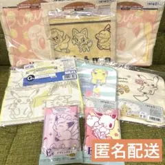 【匿名配送☆1枚あたり150円】ポケモン　一番くじ　タオル8点まとめ売り