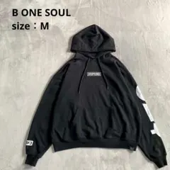 B ONE SOUL ビーワンソール バックプリントパーカー【M】プルオーバー