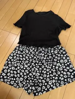 SHEIN トップスとショートパンツセット 12Y