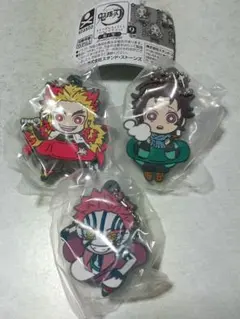 鬼滅の刃 キャラばんちょうこう ラバーマスコット 捌ノ型 無限列車編 3点セット