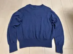 婦人　洗えるウールミドルゲージクルーネックセーター婦人ＸＬ・ブルー
