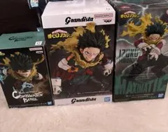 ヒロアカ 緑谷出久 フィギュア三体セット 開封済み