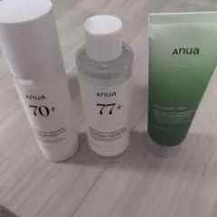 anua 化粧水、乳液、洗顔料セット