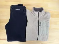 モンベルクリマエア☆フリースパンツ140☆2点セット