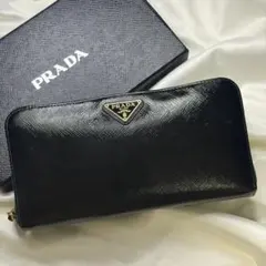 【正規品】PRADA プラダ 長財布 サフィアーノレザー 三角ロゴ