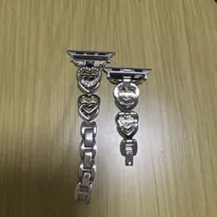 シルバー ハート型 Apple Watch40ミリ　バンド