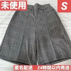 Lutique しまむら キュロットパンツ M 千鳥格子 チェック 美品のサムネイル