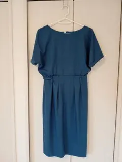 UNTITLED 半袖ワンピース ブルー サイズ2