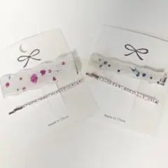 フラワーヘアピン