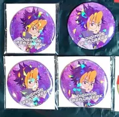 DIGIMON BEATBREAK AGF 缶バッジ トモロウ 5個セットのサムネイル