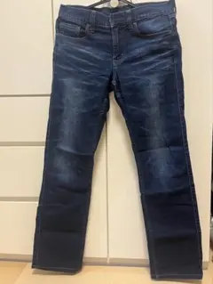 ユニクロ　メンズ デニムパンツ インディゴブルー　ストレートのサムネイル