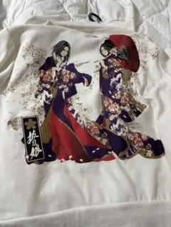 美品】抜刀娘 和柄 ジップアップ パーカー 白 XXL 半袖 - メルカリ