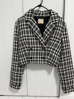 RESEXXY リゼクシー チェック柄 ジャケット ショート丈