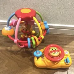 アンパンマンおでかけメロディハンドルミニ＆よくばり手遊びアンパンマン 2点