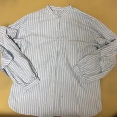 GU ストライプ 長袖シャツ XXL