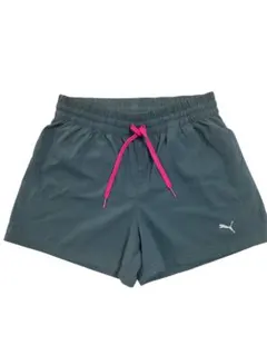 PUMA グレーショートパンツ ピンク紐付き