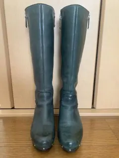 ロックポート フルオープン緑ロングブーツ