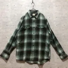 K23 OLD NAVY オンブレチェック ネルシャツ L アメカジ 古着 2P