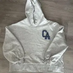 GLOBAL WORK フード付きパーカー 140サイズ ライトグレー