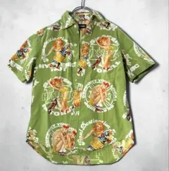 ヒステリックグラマー 90s 総柄 半袖シャツ レディース フリーサイズ 