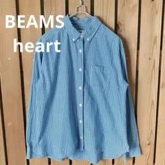 ビームス　BEAMS コットン　ストライプ　シャツ