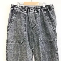 【Avail】メンズ　ジーンズ　ウエストゴム　ウエスト紐　ブラック　Lのサムネイル