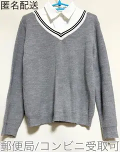 【匿名配送】イーブス カットソー トップス グレー 白 黒 レディース M