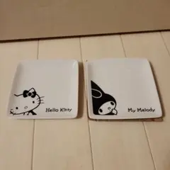 新品未使用 ハローキティ マイメロディ 小皿 2枚セット