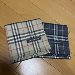 BURBERRY ノバチェック柄ハンカチ 2枚セット