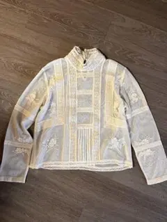 新品ZARA ZW COLLECTION ロマンティックレースブラウス