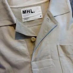 MHL. ベージュ 長袖ポロシャツ Mサイズ